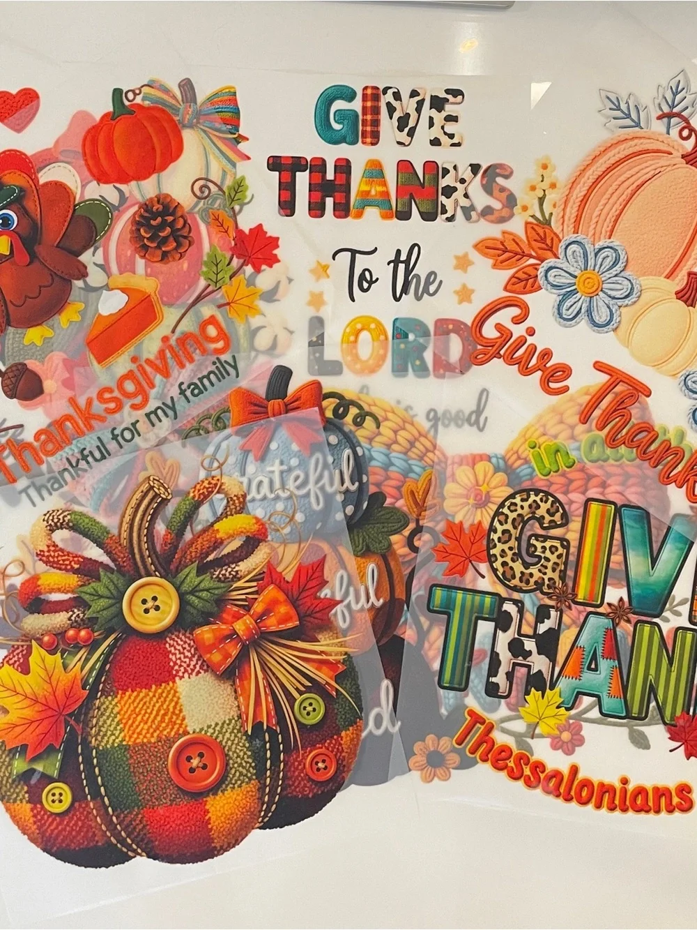 New Lot 30 Thanksgiving Fall Iron On Transfers DIY T-Shirts